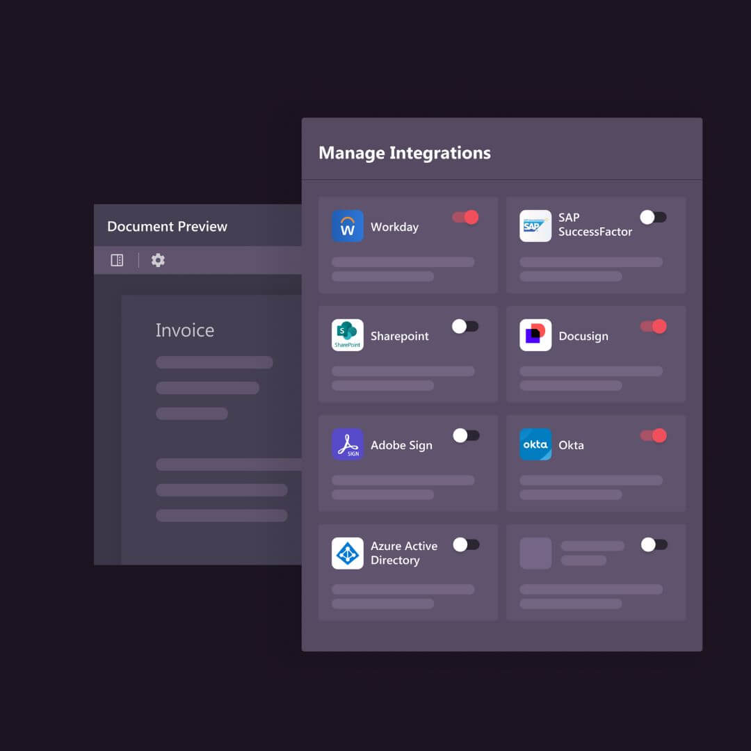 Document Management System (DMS) with Automated Approval Routing Document Hub - API Integration Flexible